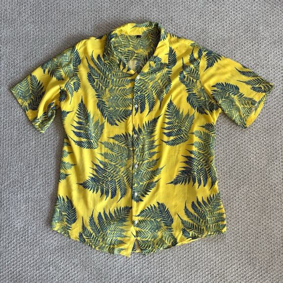 Design in Italy Hawaiian Vacation Shirt Tropical Mens XL Short Sleeve Button Up - Picture 4 of 11